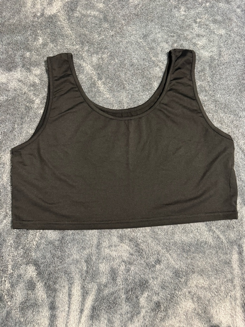 Black Crop Tank Top